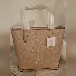 Kate Spade Rose Gold Shimmy Tote Bag Brand New